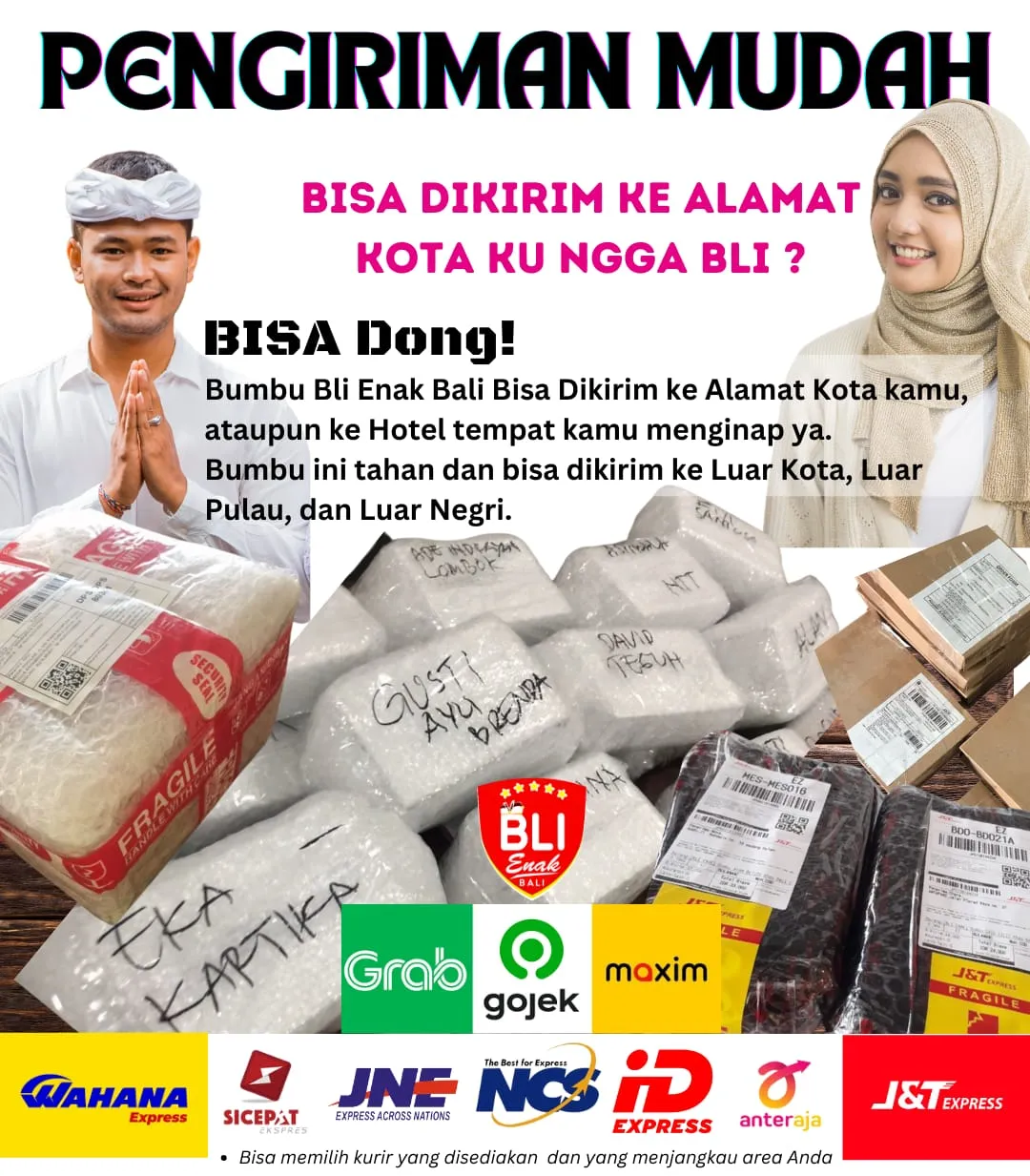 pengiriman mudah bli enak bali