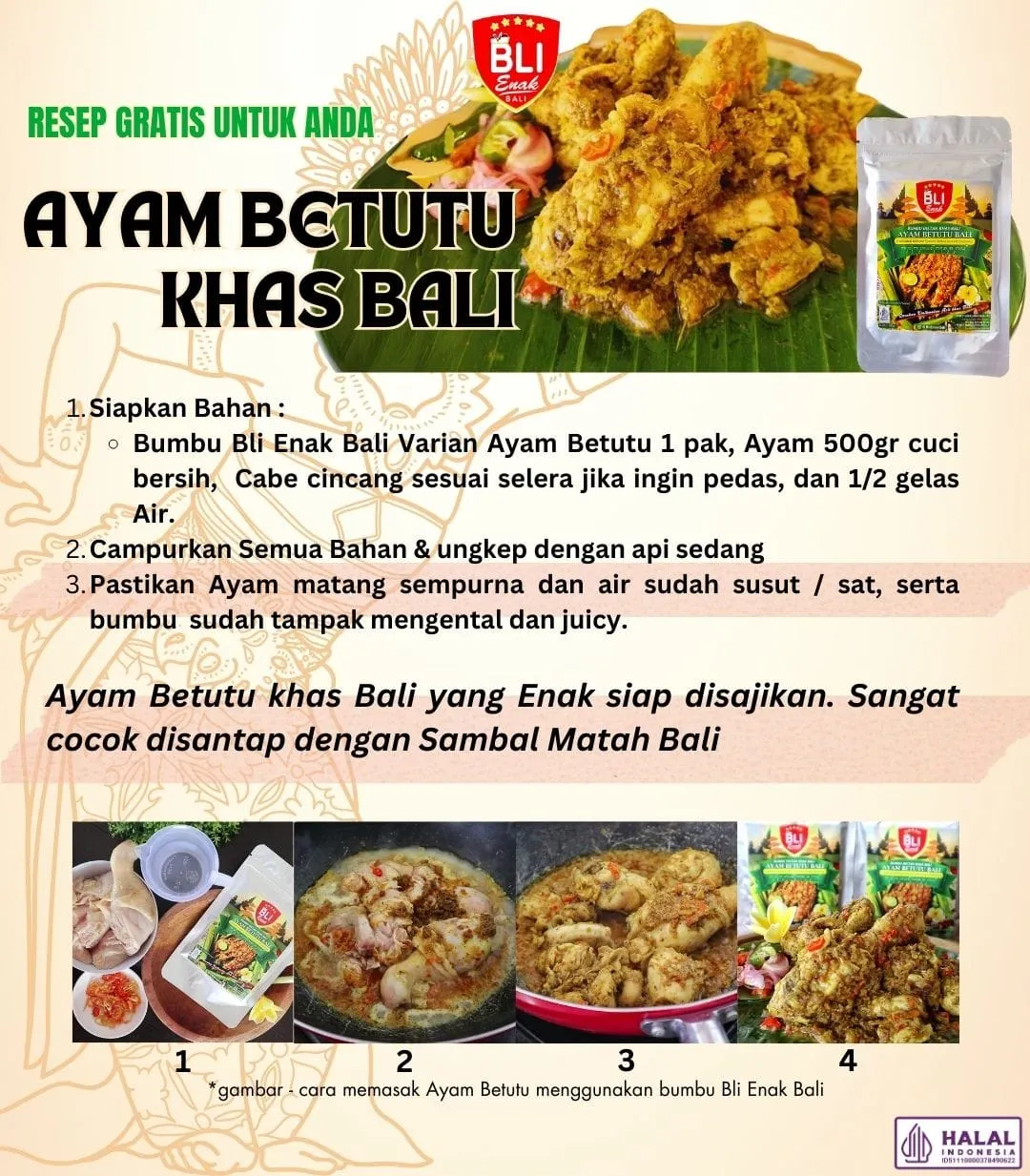 resep ayam betutu bli enak bali