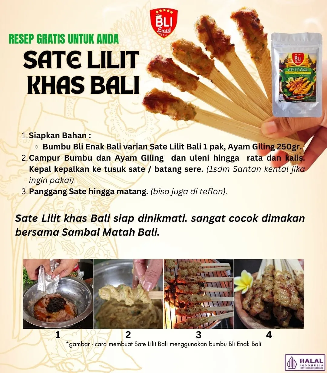 resep sate lilit khas bali