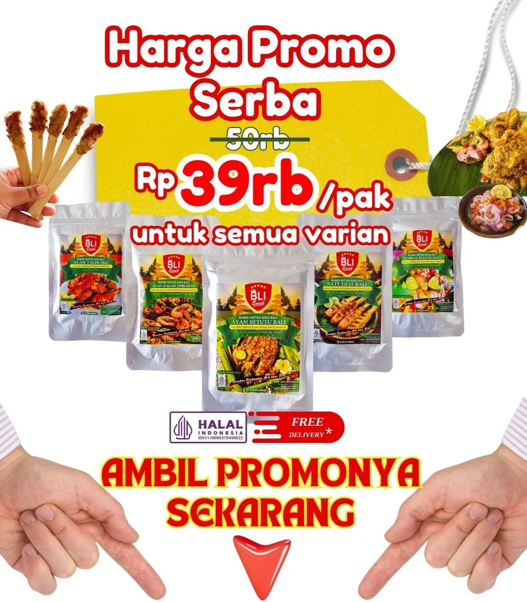 serba promo bli enak bali bumbu instan khas Bali